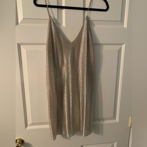 Zara silver/gold sparkly dress